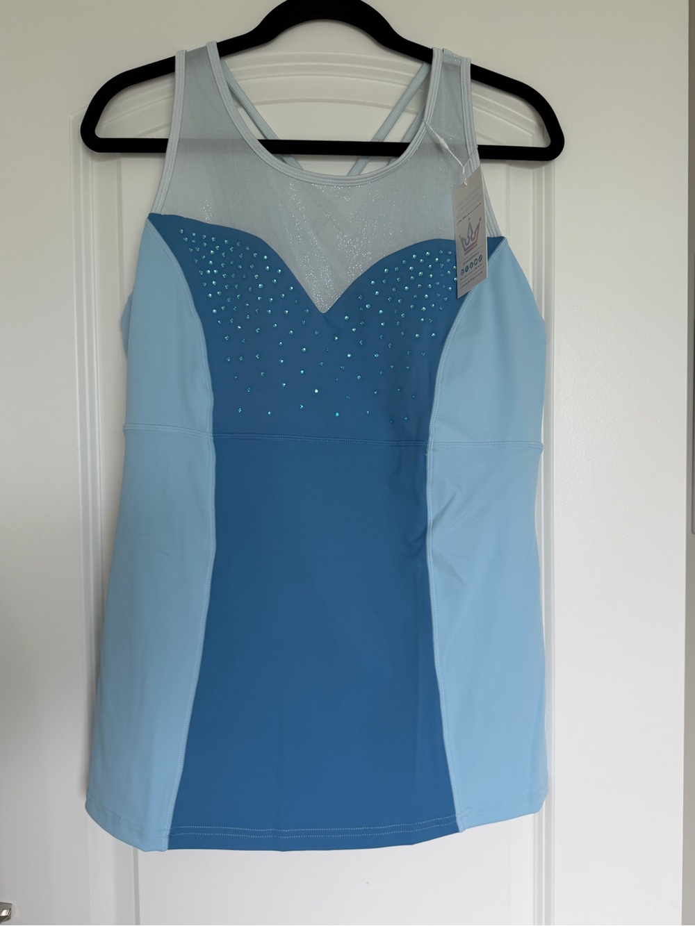 Crowned Athletics Blue Pixie Flyer Athletic Tank